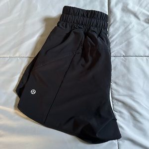 Lululemon Tracker shorts, black, size 4